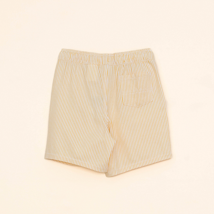 Short de Rayas Blancas y Amarillas para Niño