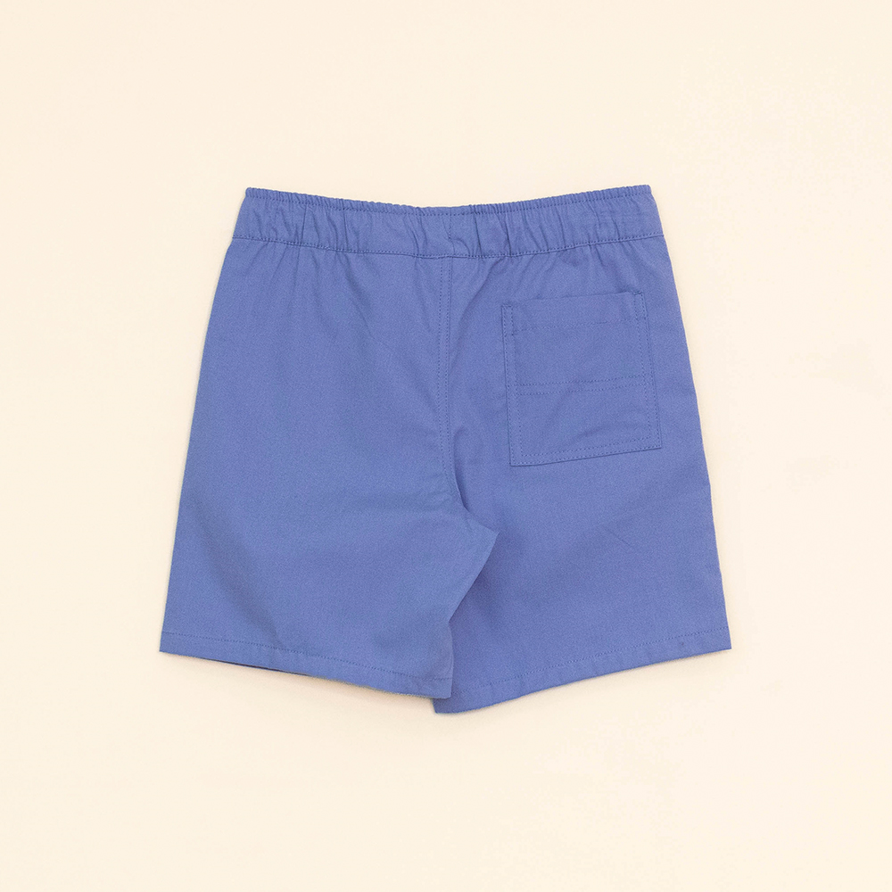 Short Azul con elástico y Cordones para Niño