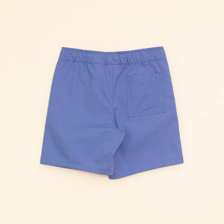 Short Azul con elástico y Cordones para Niño
