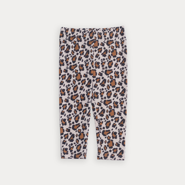 Legging De Algodón Con Estampado De Leopardo Para Bebe Niña