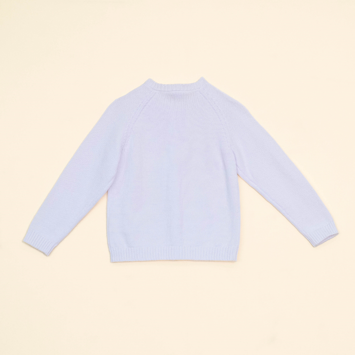 Cardigan Blanco con Lazo para Niña