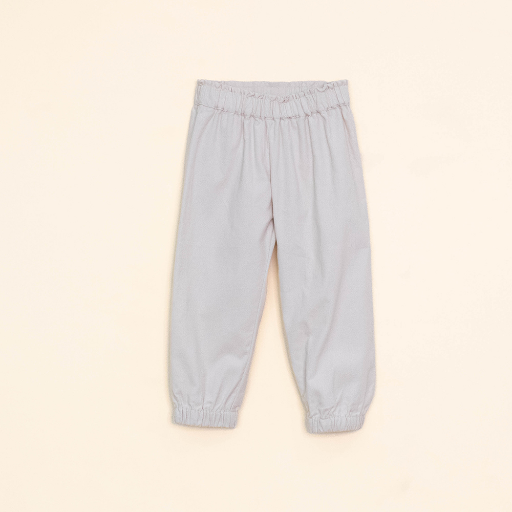 Pantalón Color Crema con elástico para Bebé Niña
