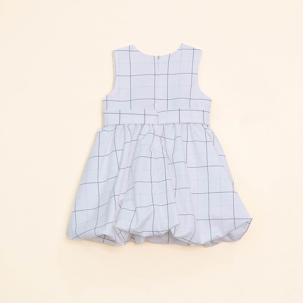 Vestido Bomba De Cadros Para Bebé Niña
