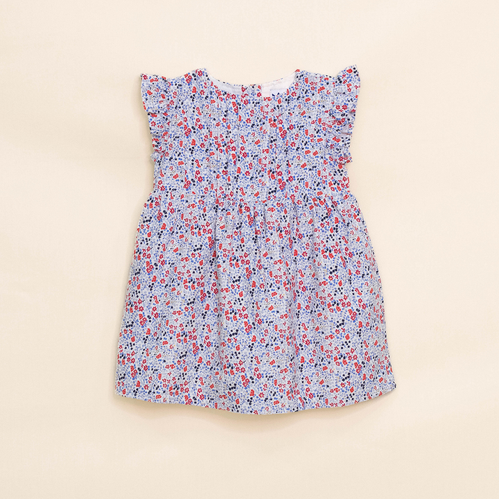 Vestido Corduroy De Flores Para Bebé Niña