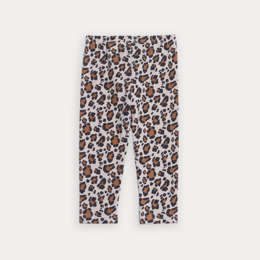 Legging De Algodón Con Estampado De Leopardo Para Bebe Niña