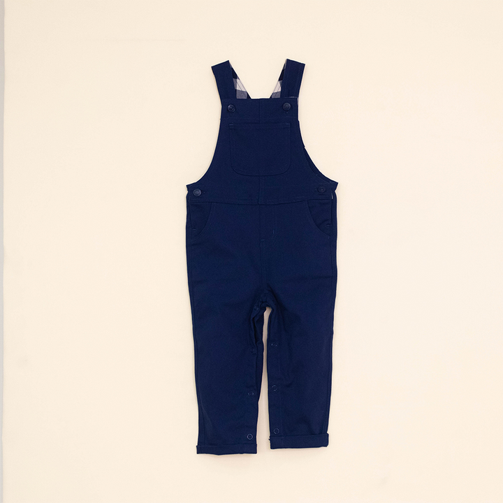 Braga Larga Azul Oscuro de Twill para Bebé Niño