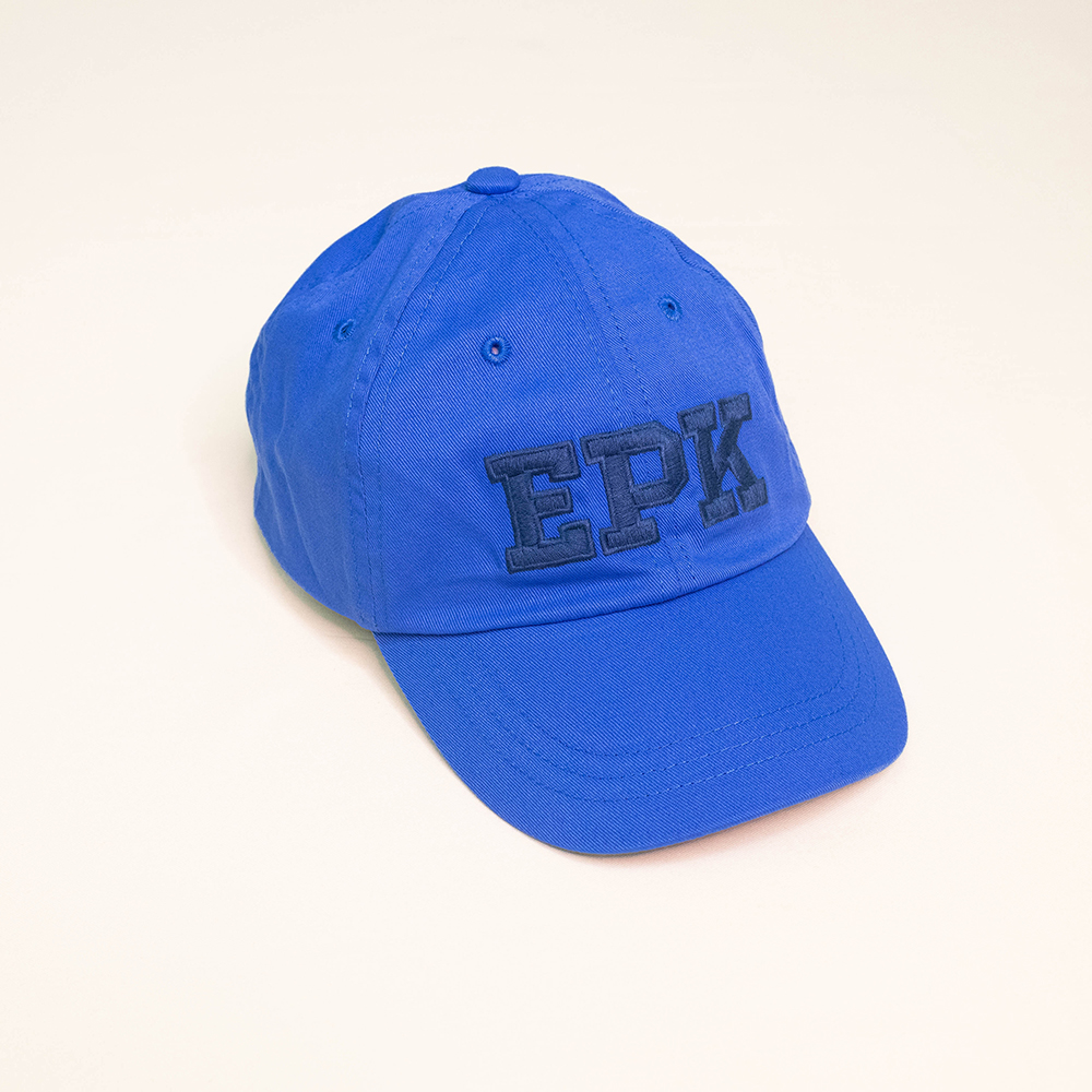 Gorra Azul Claro con Bordado de Epk en Azul Oscuro para Bebé Niño