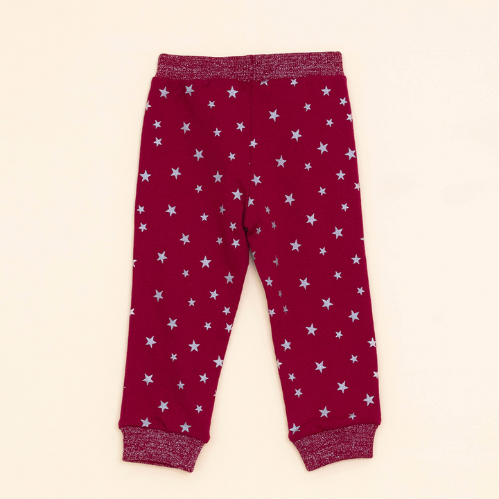 Mono Rojo De Estrellas Para Bebé Niña