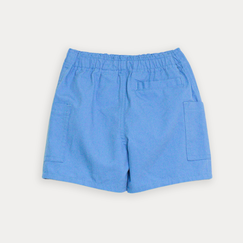 Short De Twill Ligero Azul Para Bebe Niño