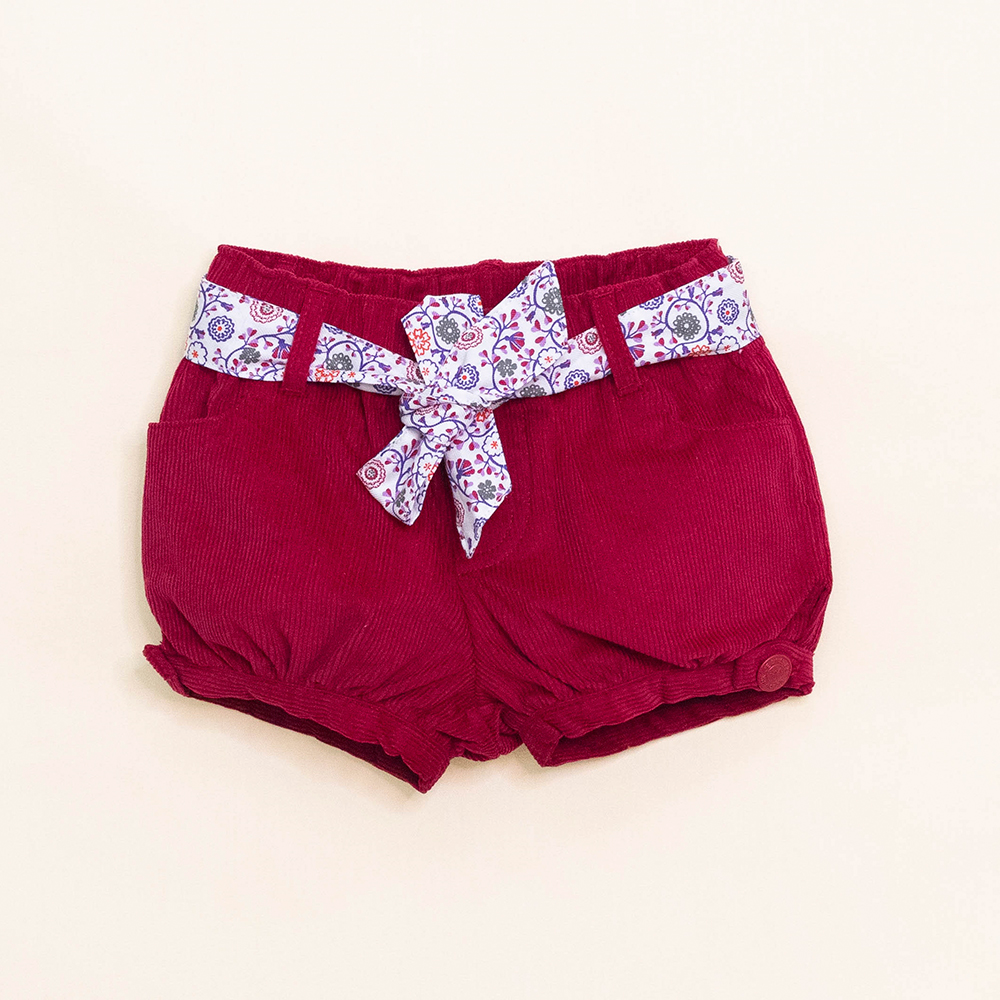 Short Rojo  Bebé Niña