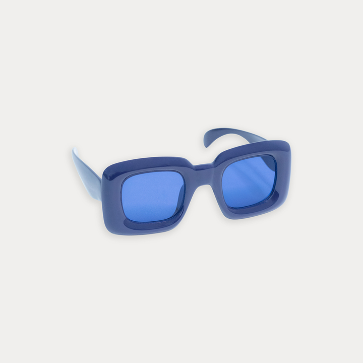 Lentes De Sol Cuadrados Azul Oscuro Para Niña