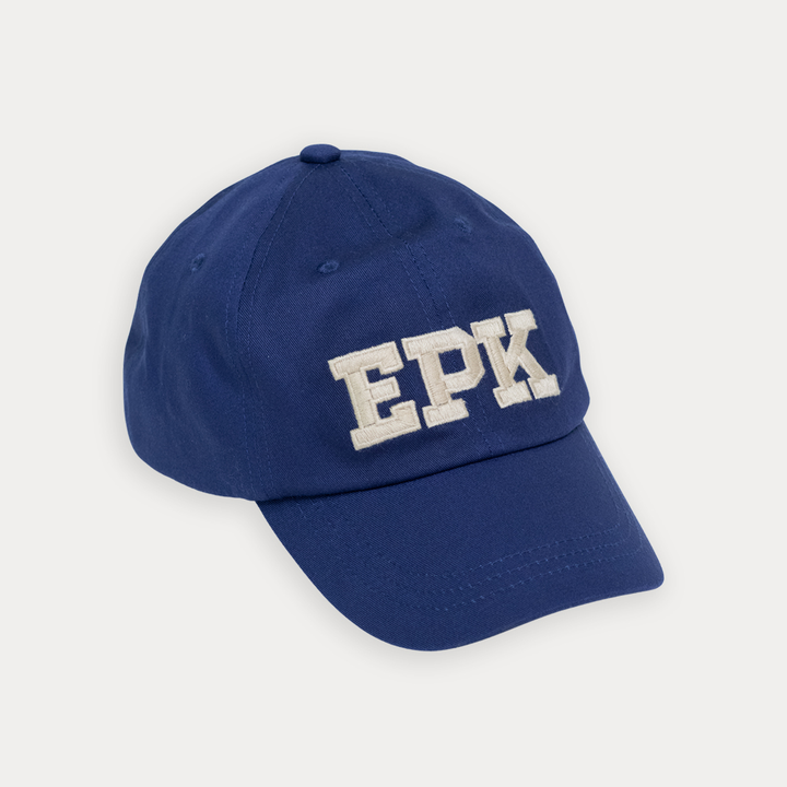 Gorra De Twill Azul Marino Con Bordado Epk En Amarillo Claro Para Niño