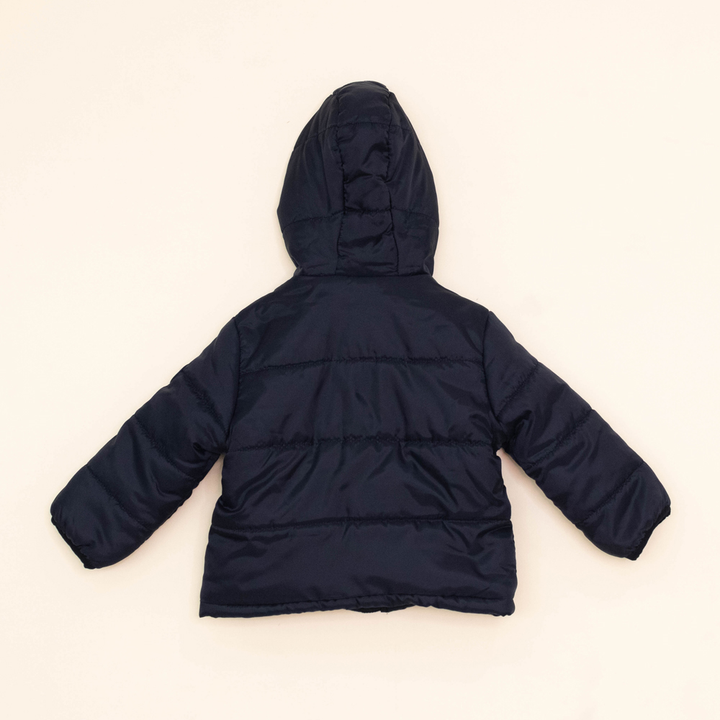Chaqueta Negra con Capucha para Bebé Niño