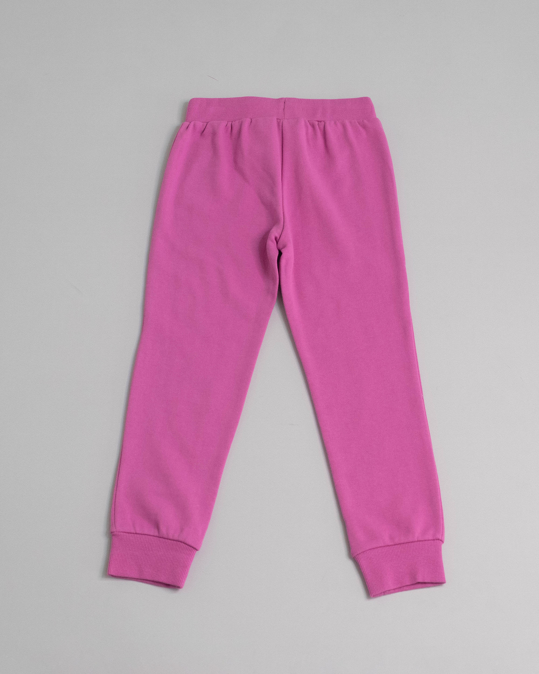 Pantalón  Fucsia de algodón con ajustador y gráfico de corazón