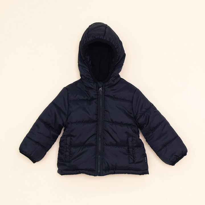 Chaqueta Negra con Capucha para Bebé Niño