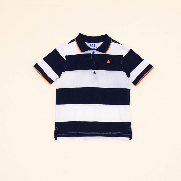 Chemise de Rayas Azules y Blancas para Niño