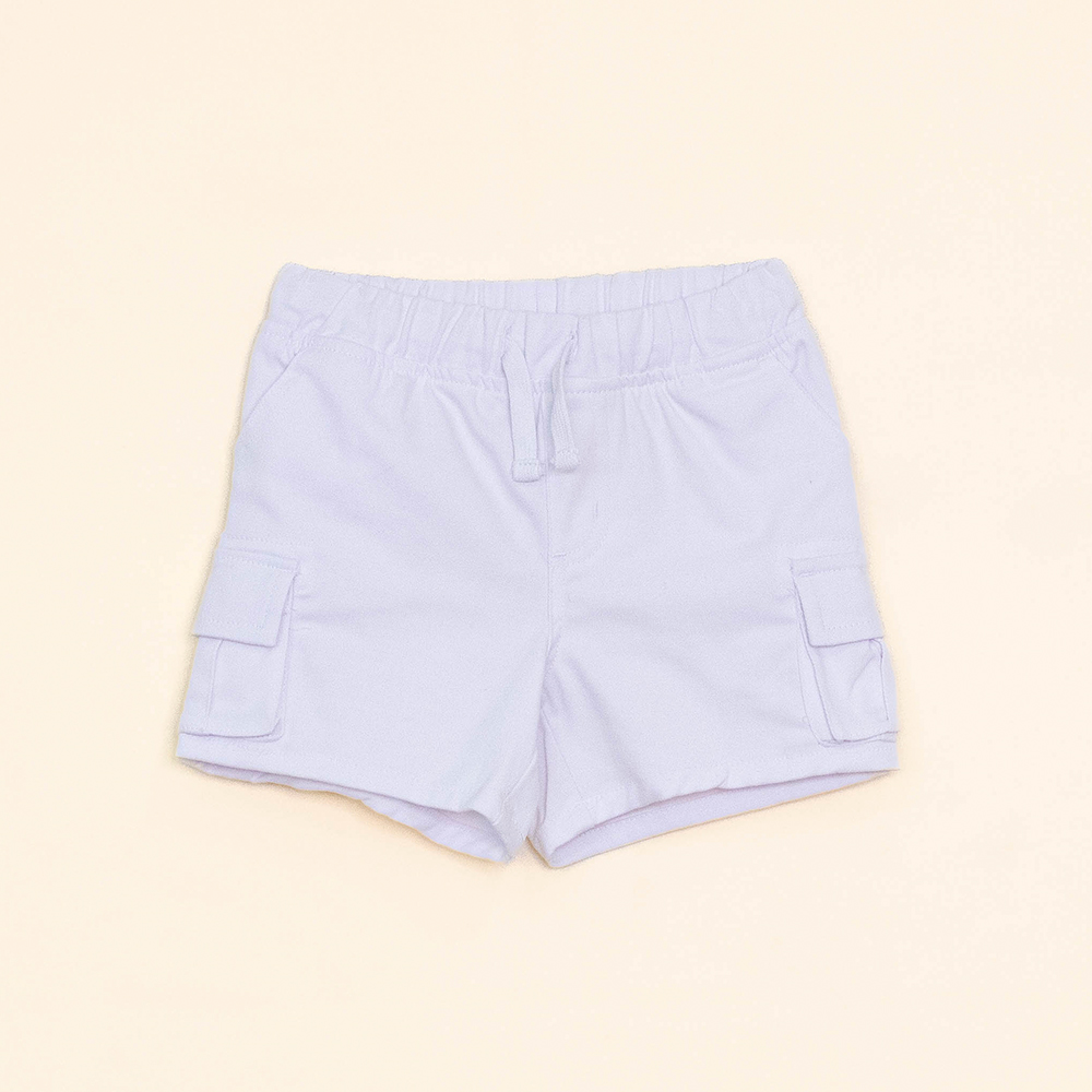 Short Blanco de Algodón Cargo para Bebé Niño