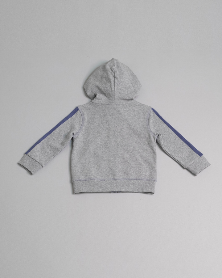 Suéter de algodón con bordado Gris