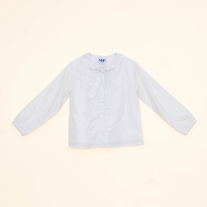 Blusa Con Rayas Plateadas Para Niña