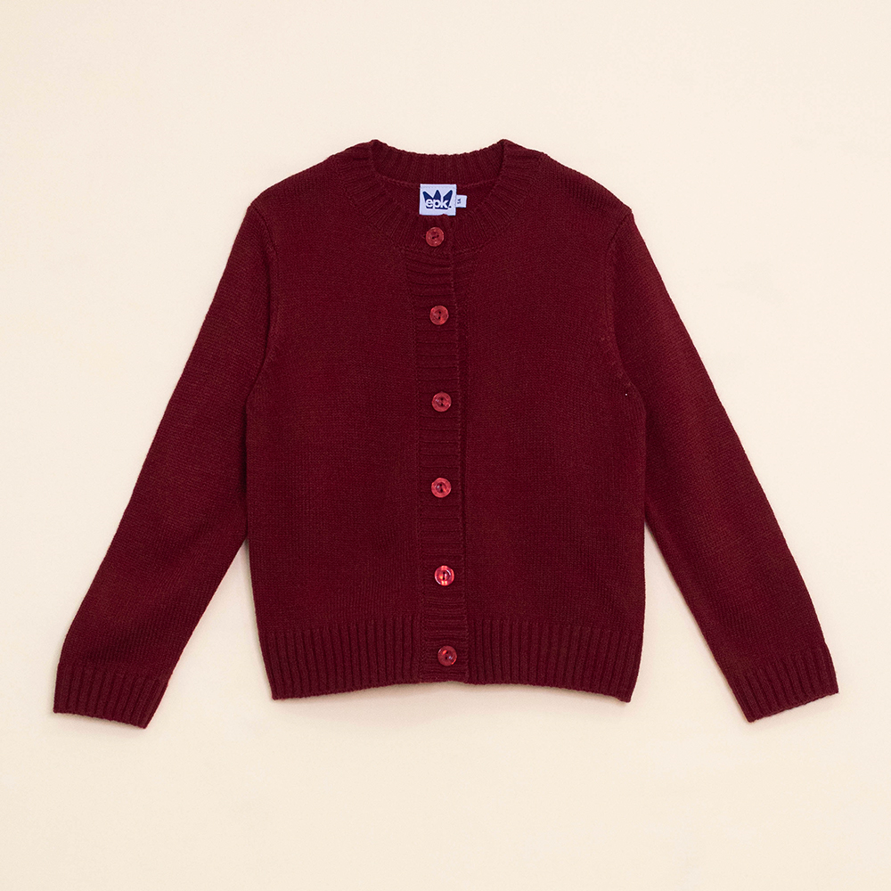 Cardigan Rojo Para Niña