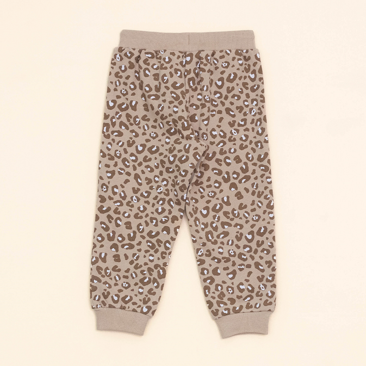 Mono de Algodón con Estampado de Animal Print para Bebé Niña