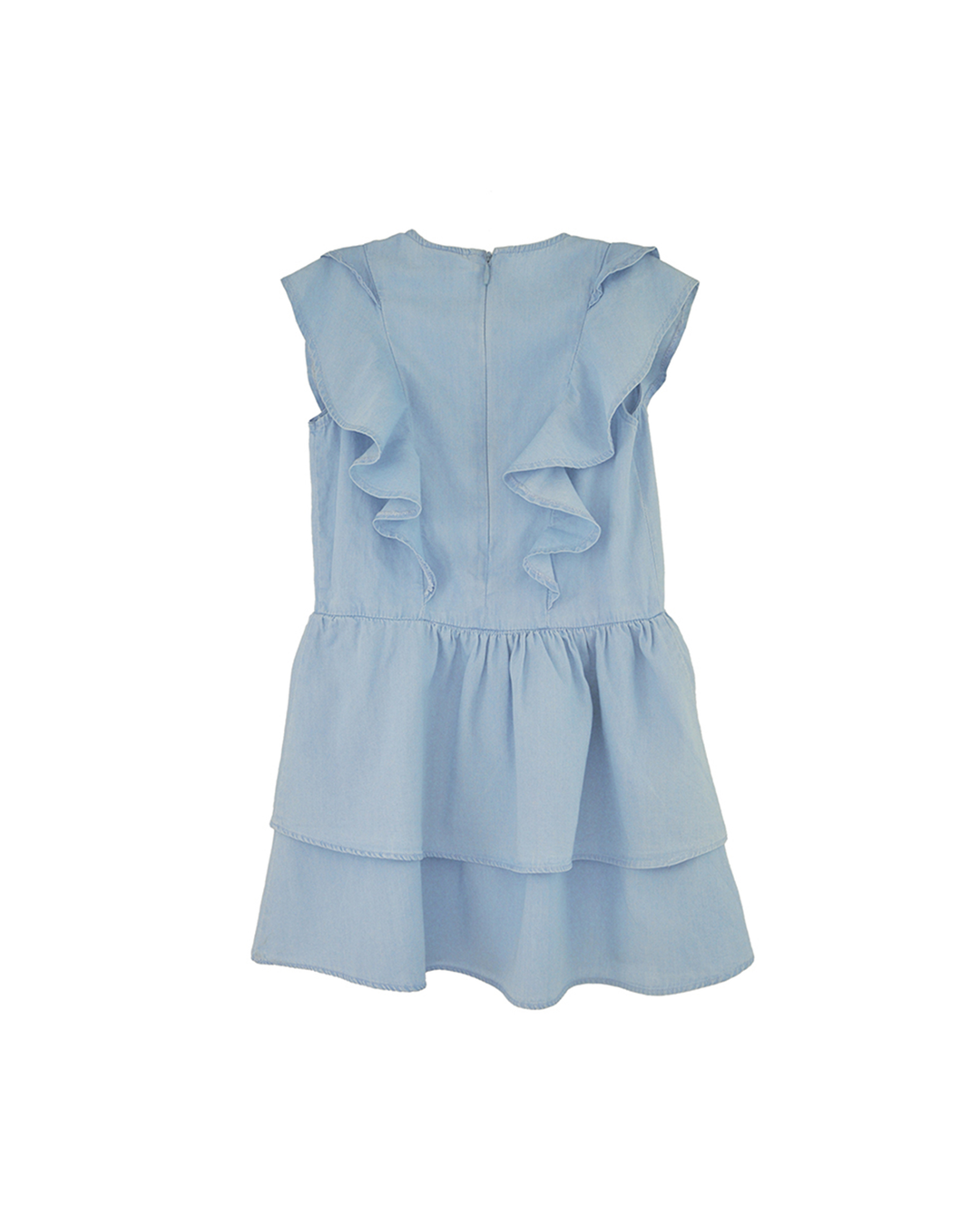 Vestido de chambray claro