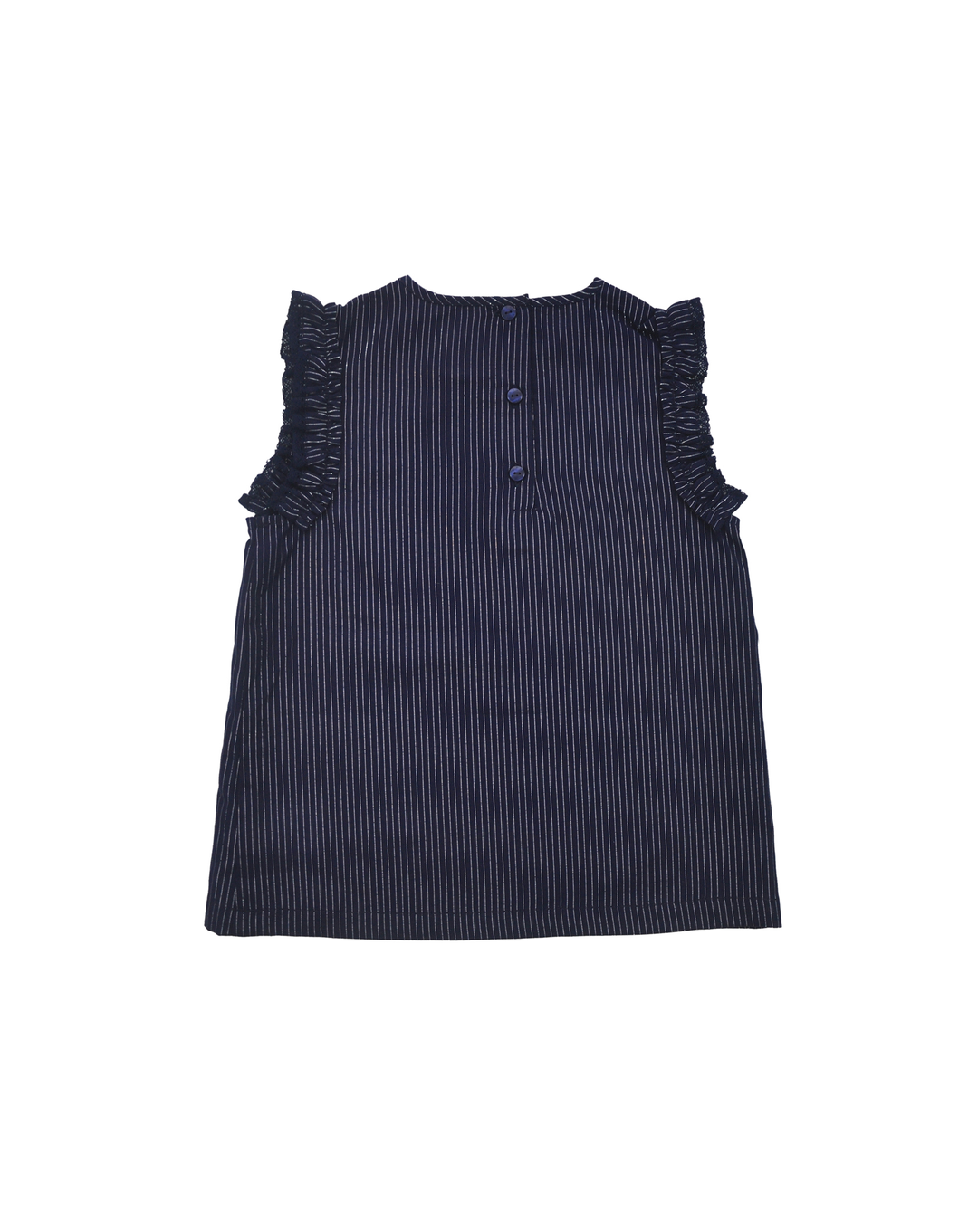 Blusa azul marina con plateado