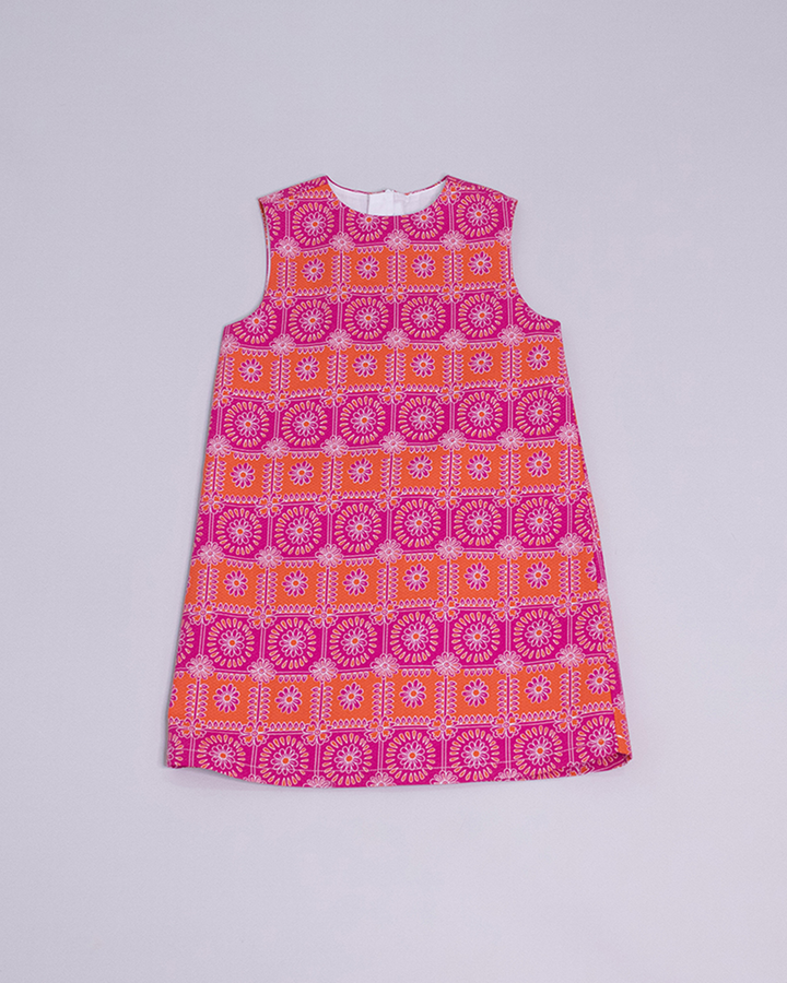 Vestido multicolor de piquet