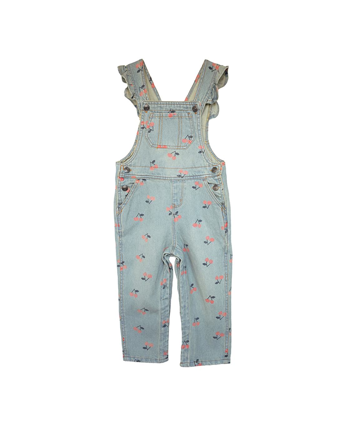 Overall de jean con cerezas