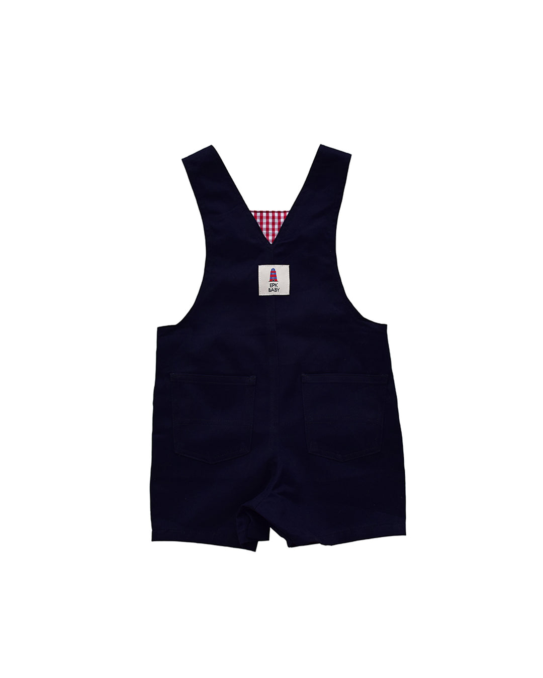 Overall short azul marino