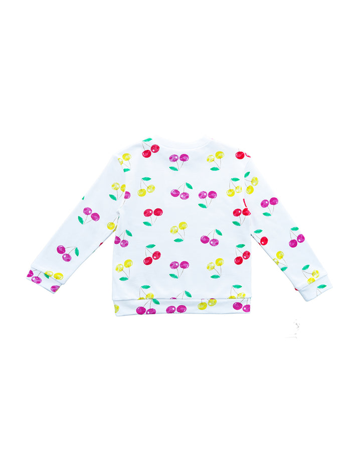 Sweatshirt con estampado de cerezas