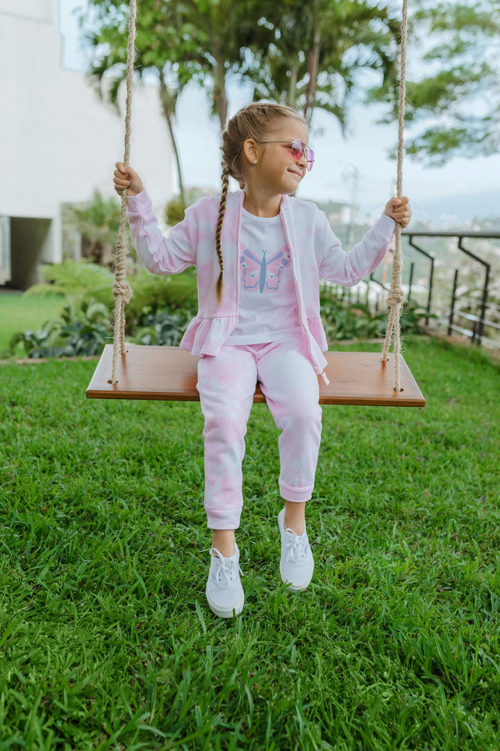 Pantalón Jogging Tie Dye Rosado