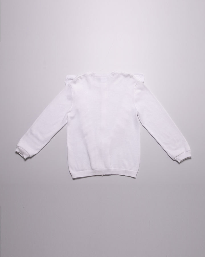 Sweater Cardigan blanco