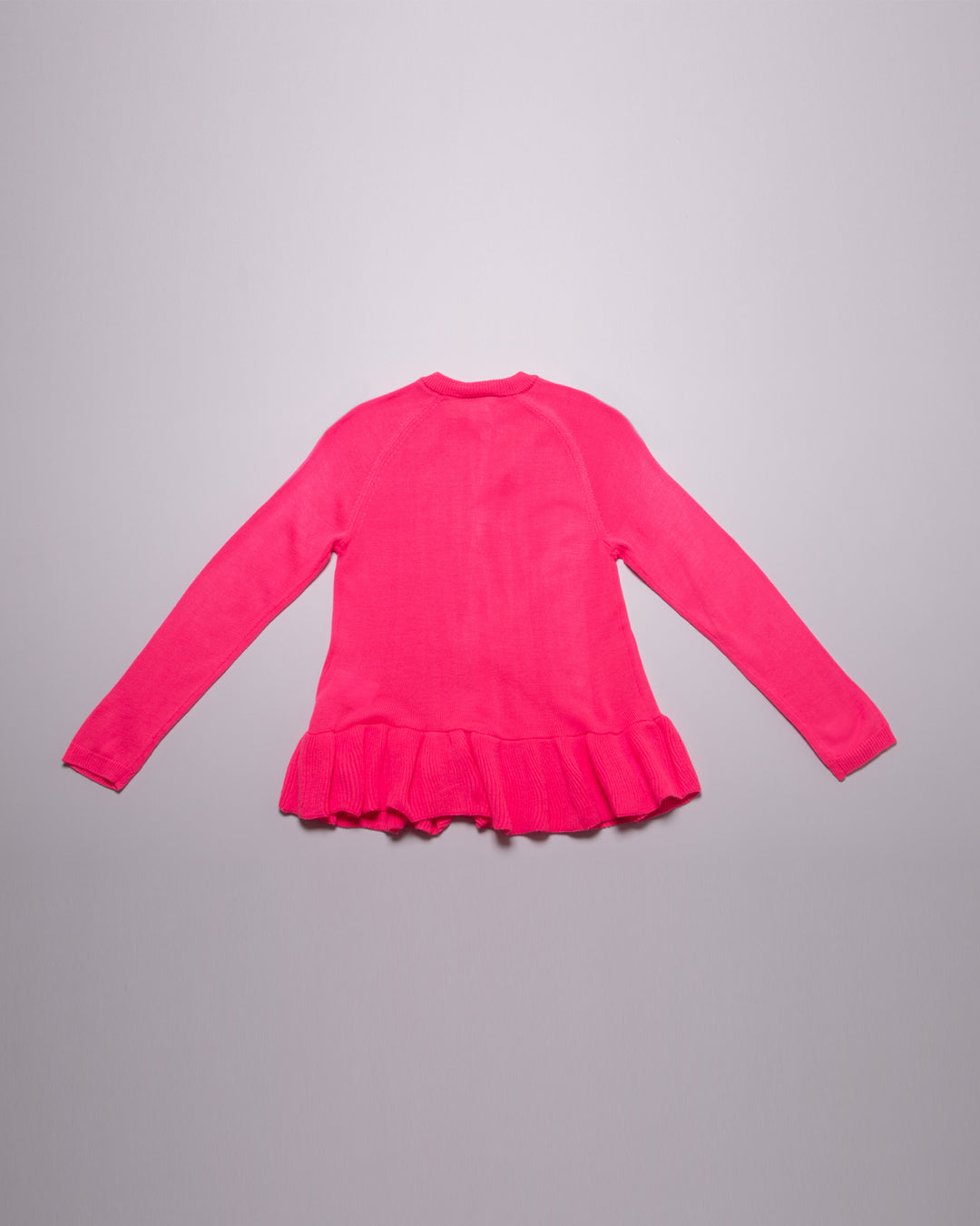 Sweater Cardigan rosado neon