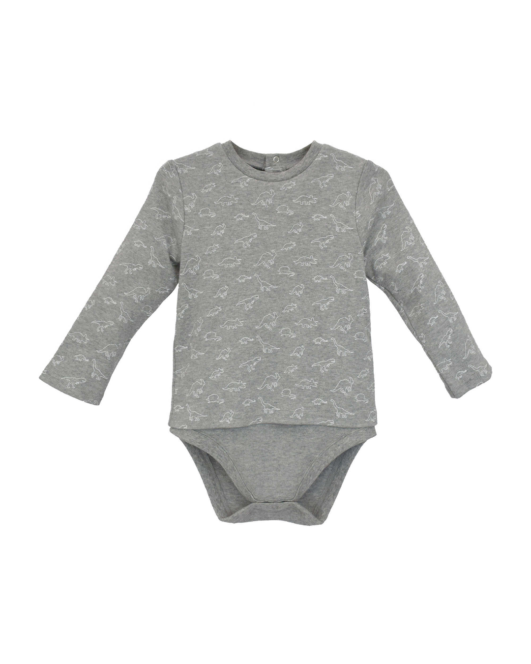 Body Manga Larga Gris