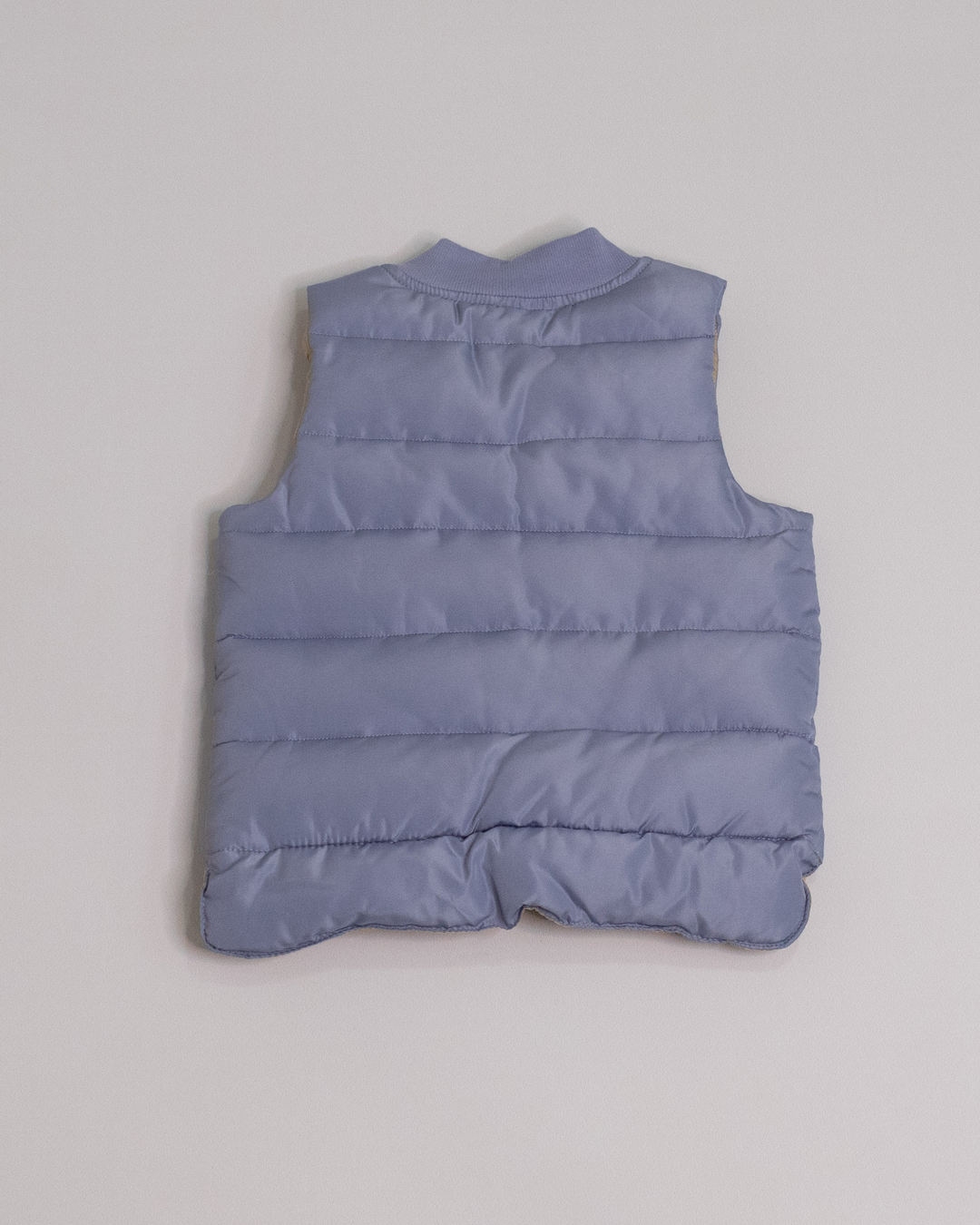 Vest dudun azul con parte interna khaki