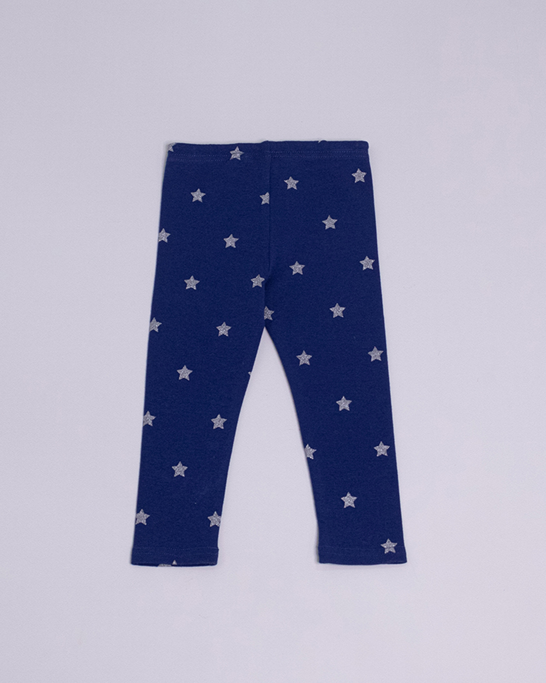 Legging azul con estrellas plateadas