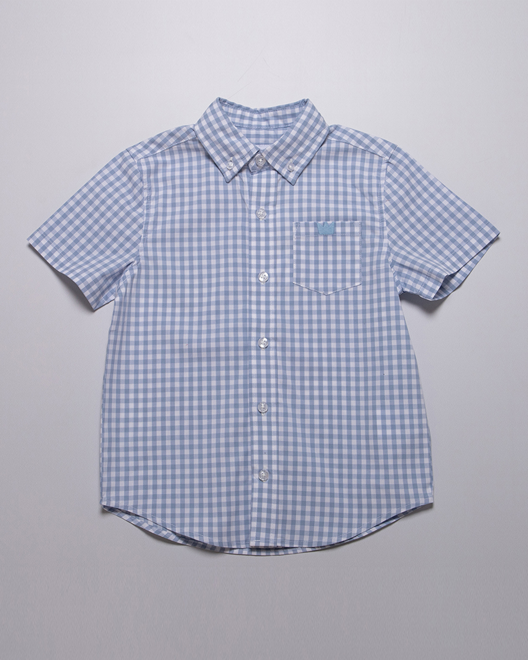 Camisa de vichy azul