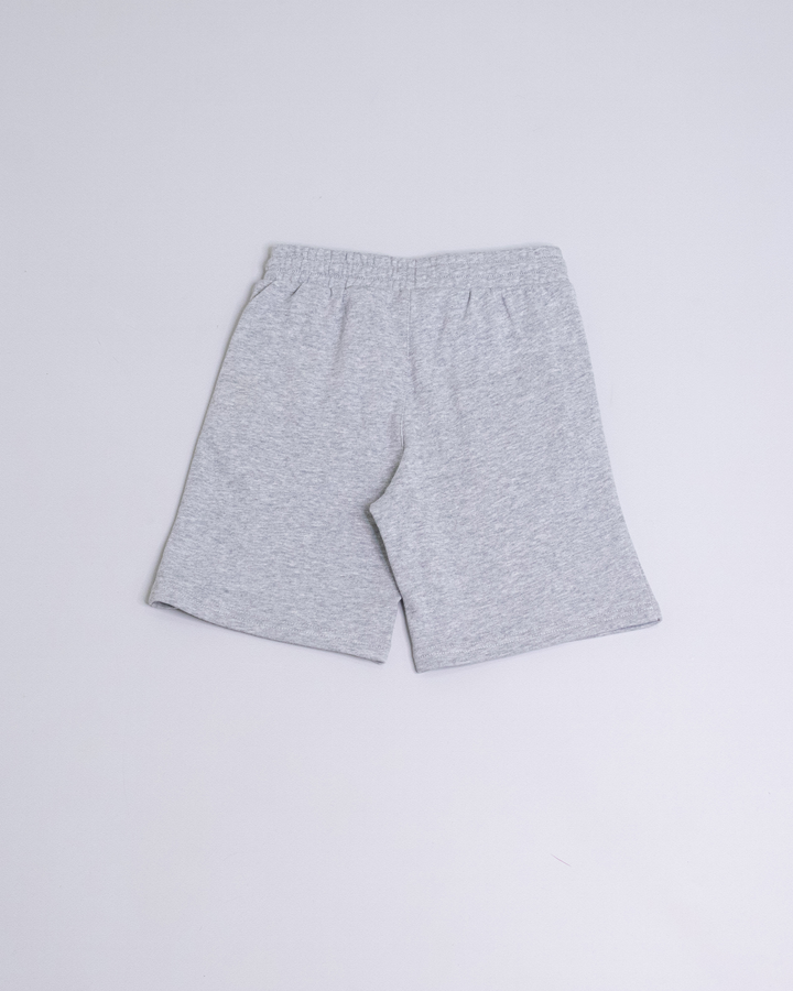 Short de jogging gris con cierres en los bolsillos azul marino