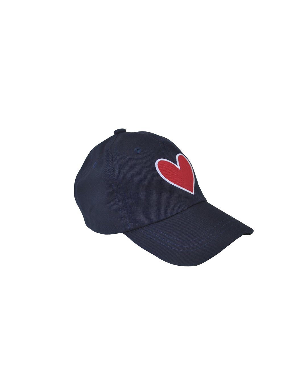 Gorra azul con corazón bordado