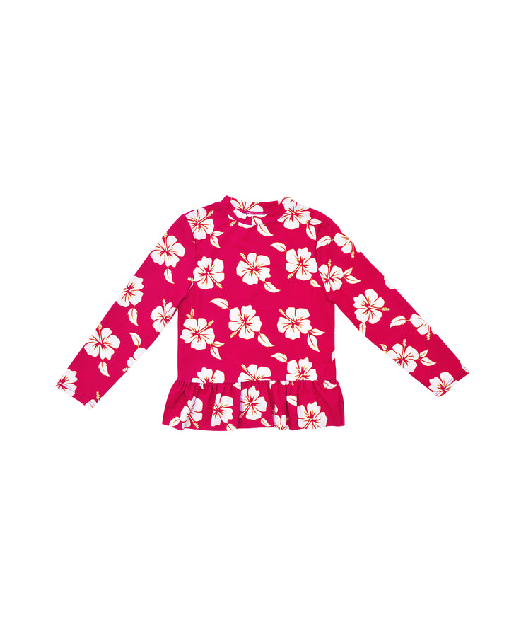 Franela de agua con estampado de flores para Niña