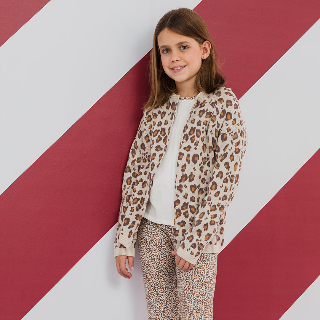 Cardigan animal print