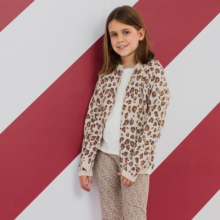 Cardigan animal print