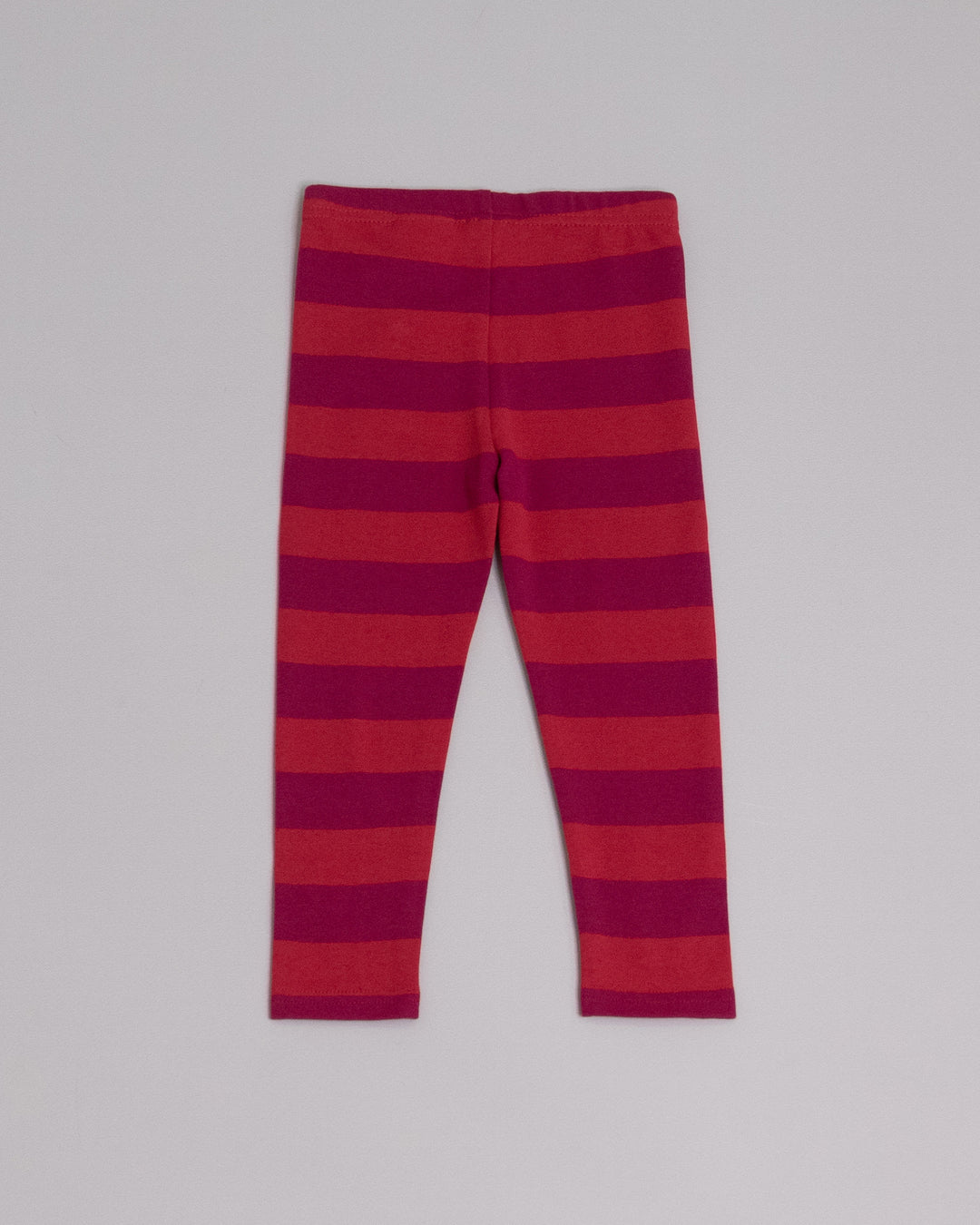 Legging de rayas vinotinto y rojo