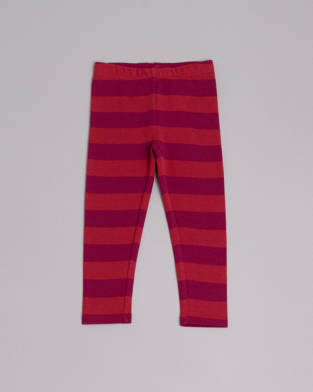 Legging de rayas vinotinto y rojo