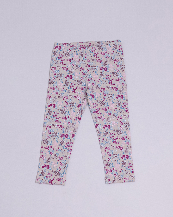 Legging con estampado de flores