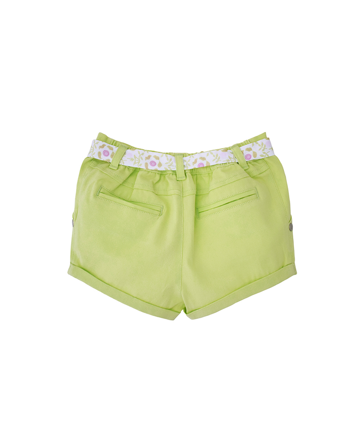 Short verde con cinturón