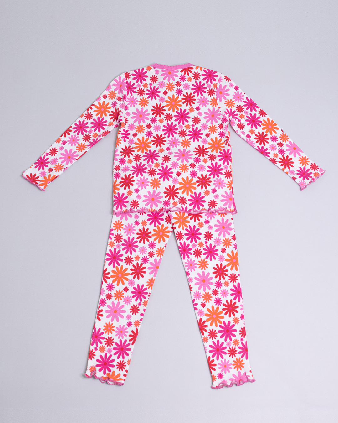 Pijama de flores multicolor