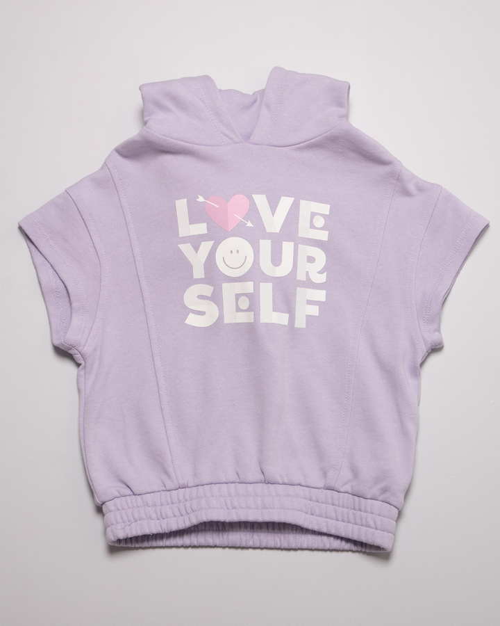 Sweater Jogging lila con gráfico