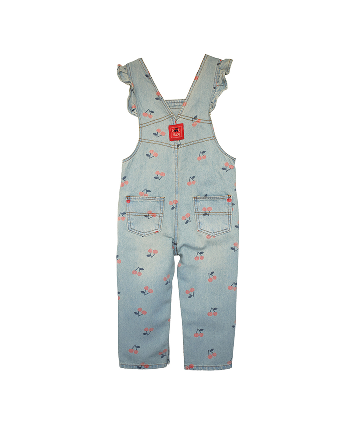 Overall de jean con cerezas